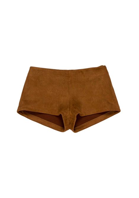Shorts in tessuto renna Lù-Lù BY MISS GRANT | LL4487CIOCCOLATO